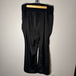 Gap NWOT Maternity Full Belly Panel Black Satin Trousers Size XL Formal Holiday Photo 7