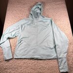 Champion  Duo Dry Light Blue Zip Up Hoodie Jacket Women's XXL Thumbholes Pockets Photo 10