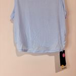 Halara  Women’s Sleeveless Crisscross Back Cropped Tank Top Light Blue XS NWT Photo 2