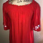 Chelsea and Violet Lightweight Red Embroidered Floral Dress Size XS Photo 7