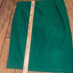 Kate Kasin Green knee length stretchy skirt with slit NWT Woman’s 2X Photo 4