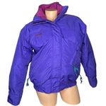 Columbia Vtg 90s Whirlibird Womens 3 in 1 Interchange Ski Coat Jacket Purple M Photo 0