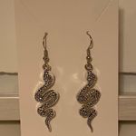 Silver Snake Earrings Photo 0