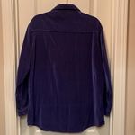 North Crest Navy blue velour button down shirt Size large Photo 6
