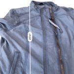 Evereve Peyton Jensen Full-Zip Moto Jacket Lightweight Jacket Blue Size Medium Photo 8