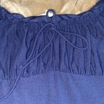 Ultra Flirt Off the shoulder navy ruched mini dress Photo 2