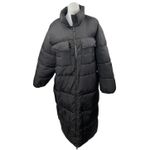 Good American  Long Line Women's Black Pocket Full Zip Puffer Coat Jacket Size 3 Photo 2