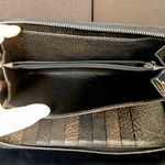 Gucci Bamboo Zipper Pull GG Web Canvas and Leather Continental Wallet and Clutch Photo 14