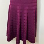 Ivanka Trump Sweater Dress LARGE Burgundy Ribbed Knit A-Line Fit & Flare Midi Photo 6