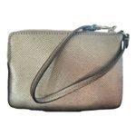 Coach Womens Turn Lock Gunmetal Wristlet Small Handbag Clutch Photo 2