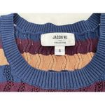 Jason Wu  Collective Sweater Sz S Striped Eyelet Crochet Academia Preppy Fitted​​ Photo 9
