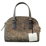Kate Spade NWT New Mini Reiley Laurel Way Glitter Bag Satchel Crossbody Gunmetal Photo 10