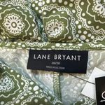 Lane Bryant  Olive Green Geo Fit & Flare Jersey Dress - New - Size 26/28 Photo 4