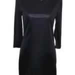 ZARA Black Cutout Back 3/4 Sleeves Evening Cocktail Special Event Mini Dress M Photo 9