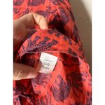 J.Crew Red Elephant Print Button Up Shirt Womens Sz S Novelty Tie Front Photo 5