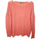 360 Cashmere neon pinky coral Crewneck slouchy sweater size M Photo 0