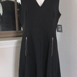 Andrew Marc Dress Black Seamed Sleeveless Fit & Flare Career Size 14 New w/Tag Photo 4