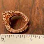 2 in one Rhinestone Crown Ring I Love You 100 Languages Projection open Ring new Photo 5