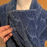 Vintage LJ Lawford Chenille Robe Blue Shawl Collar Belted Bathrobe Size Small Photo 3