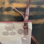 Dooney & Bourke Disney  Brown Tonal Mickey Mouse Triple Zip Crossbody Purse Photo 12