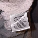 Love by Design Color Block Lilac Gray White Pullover Chunky Knit V Neck Sweater XL Photo 6