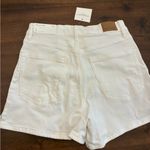 American Eagle  Relaxed Shorts Strigid Women’s Size 2 White Denim Short New NWT Photo 2