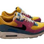 Nike  Air Max 90 multicolor suede CJ0612-700 men’s size 8 sneakers shoes Photo 2