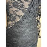 Weissman 7549 Black Viva La Vida Biketard lace Black Gold puff sleeves Photo 5