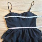 American Eagle  Black Ruffle Sweetheart Dress Size 10 Photo 5