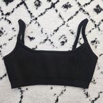 House Of CB House‎ of CB Mischa Black Ribbed Knit Bralette Size Large Photo 4