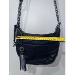 Brighton  BABY BARBADOS BLUE PEBBLED LEATHER ZIPTOP CROSSBODY‎ SHOULDERBAG W Photo 10