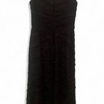 Tadashi Shoji Black Silk Overlay Dress Sz 12 Cocktail Formal Wedding Guest Photo 1