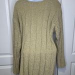 Forenza Vintage Chunky Long Sleeve V-neck Sweater Beige Cream color Size Medium Photo 3