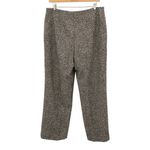 Akris  Bergdorf Goodman Lined Speckled Brown Off-White Black Tweed Wool Pants 10 Photo 3