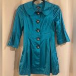 BCX Women’s Teal Vinatge  Jacket Photo 0