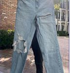 Topshop Distressed Light Wash Jeans Photo 0