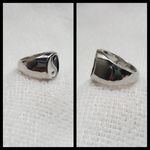 Silver Tai Chi Yin Yang Punk Biker Ring Size 10 Photo 2