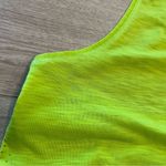 Sweaty Betty  Lime Green Pulse Running Tank Top Mesh Crop Size XL Photo 4
