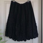 WD•NY Black A-Line Skirt Photo 0