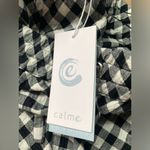 Johnny Was NWT Calme  drawstring a-line short XS black white Photo 4