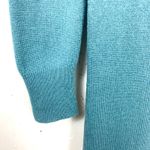 MaxMara Studio Womens Cashmere Wool Dress With Infinity Scarf Teal Blue Small Photo 12