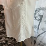 Mossimo White Blouse Ruffled Lace Trimmed Collar SZ S Fairy Coquette Feminine Photo 4