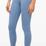 Lululemon Always On High-Rise Tight 28" Sky Wash Print Tempest Blue Leggings 6 Photo 0