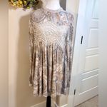 Free People  Sweet Thing Sheer Lace Cutout Back Babydoll SwingTunic/Dress Sz M🧡 Photo 9