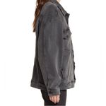 Good American Gray Oversized Trucker Denim Jacket Boyfriend XXL Photo 2
