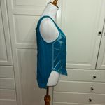 Free People Ginger Cut Work top in deep turquoise Photo 1