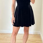 EXPRESS Expess Velvet Fit & Flare V-Neck Mini Skort Dress Sz Small Photo 4