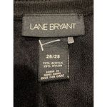 Lane Bryant  Sleeveless Beaded Shimmery Blouse Lightweight Stretch 26 / 28 Black Photo 5