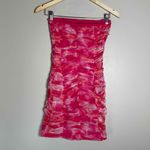 superdown Womens Pink Strapless Ruched Bodycon Micro Mini Dress Small Photo 7