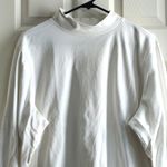 L.L.Bean Women's LLB  White Long Sleeve Short Turtleneck Shirt Size 2X GUC #6681 Photo 2